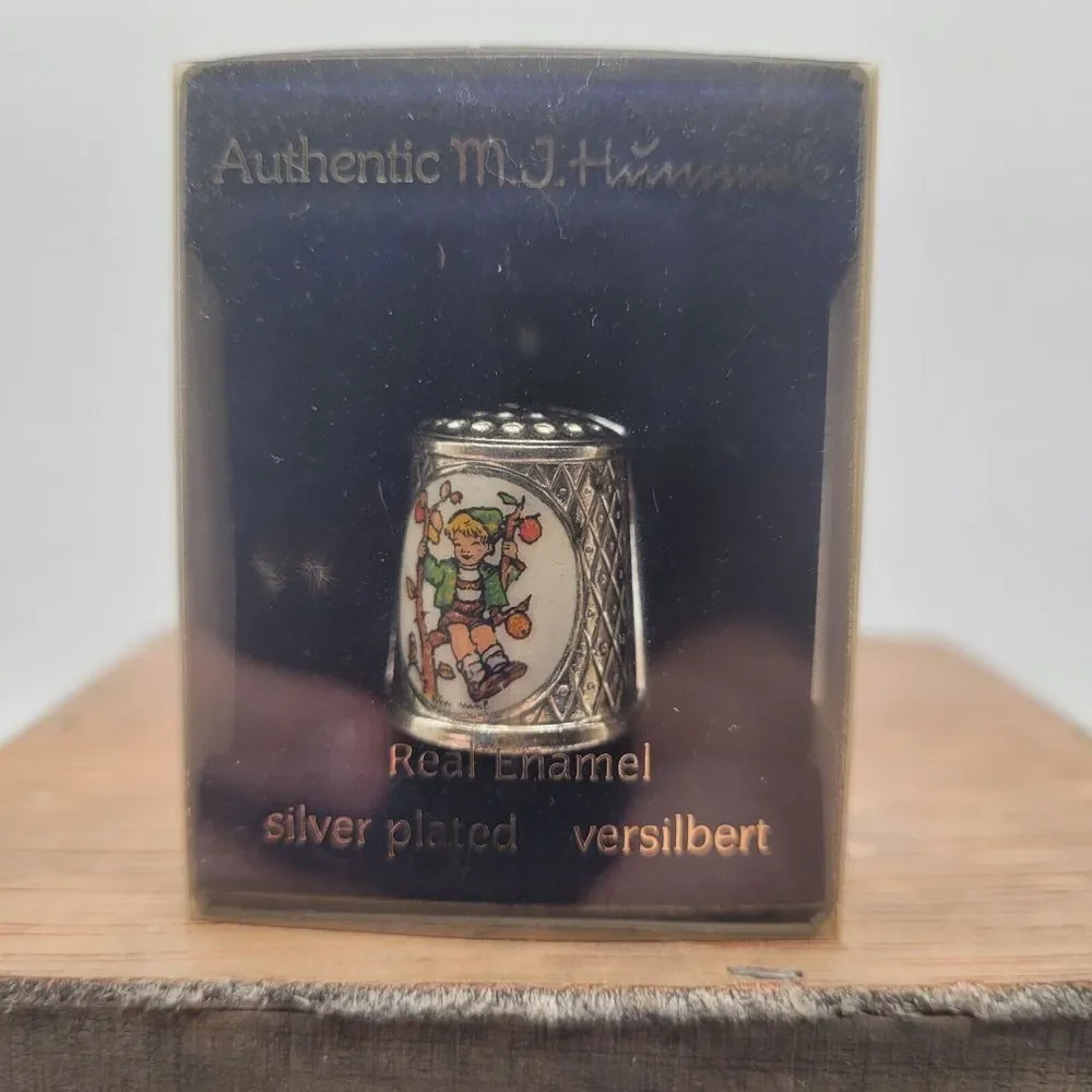 NOS Hummel Silver Plated Vintage 1985 Thimble Versilbert Limited Edition Germany